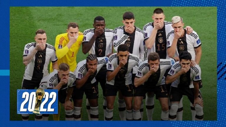 Lee más sobre el artículo Censura en el Mundial: la selección alemana posó tapándose la boca con la mano