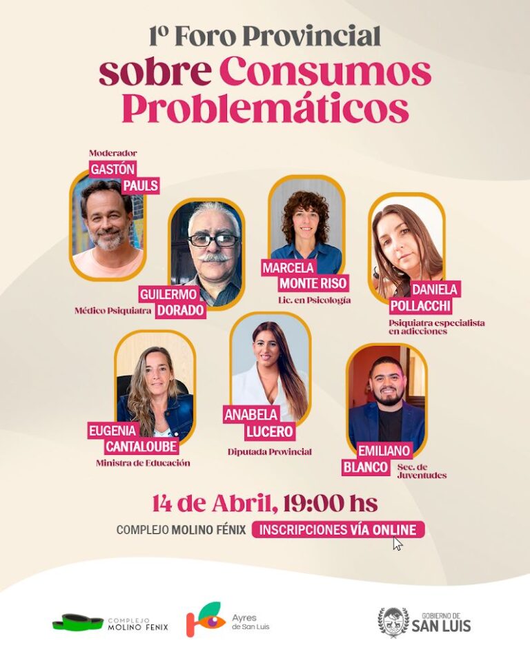 Lee más sobre el artículo Se viene el primer Foro Provincial de Consumos Problemáticos en Villa Mercedes