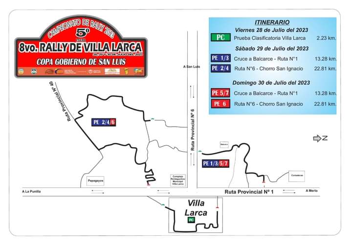 Read more about the article La quinta fecha del Rally Puntano llega este fin de semana a Villa Larca