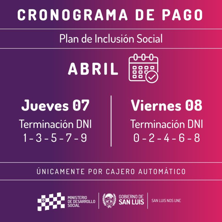 Lee más sobre el artículo Este jueves y viernes cobrarán los beneficiarios de Inclusión Social