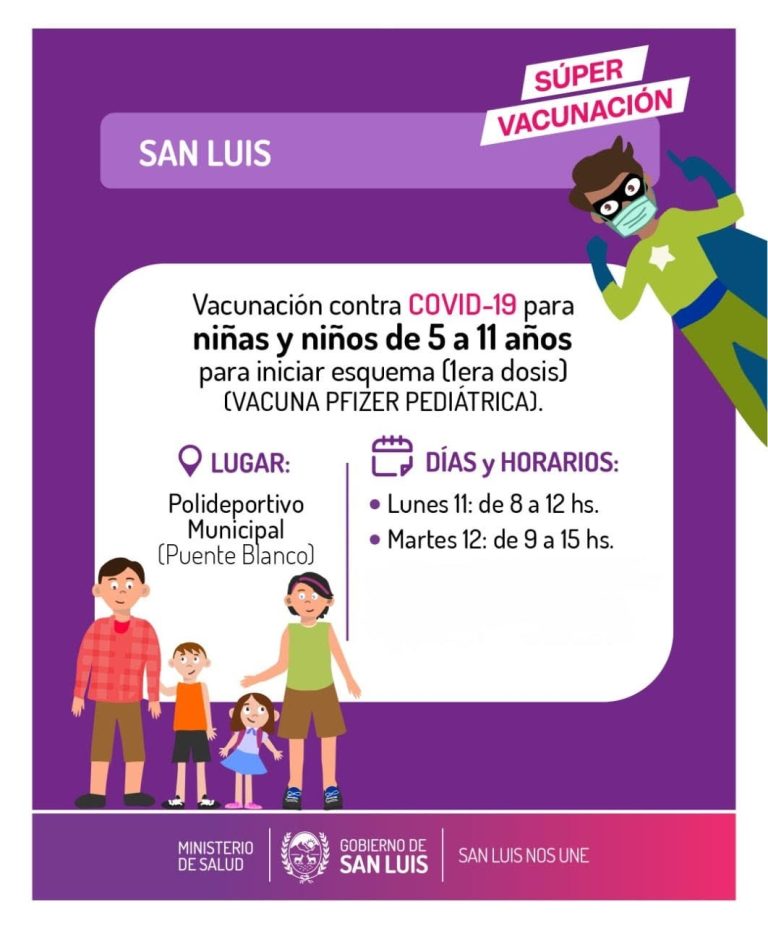 Lee más sobre el artículo Continúa la vacunación COVID a menores de 5 a 11 años con primeras dosis de Pfizer pediátrica