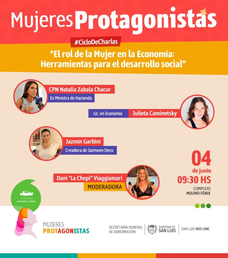 Lee más sobre el artículo Villa Mercedes: Conocé a las disertantes que se presentarán este sábado en Mujeres Protagonistas