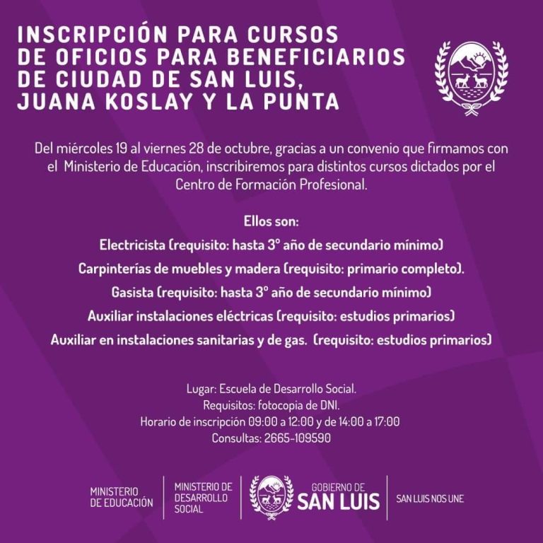 Lee más sobre el artículo Desarrollo Social abre inscripciones para talleres de oficios