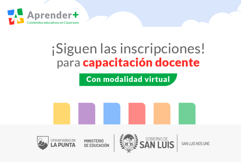 Lee más sobre el artículo Continúan abiertas las inscripciones a las capacitaciones para docentes en la plataforma Aprender+