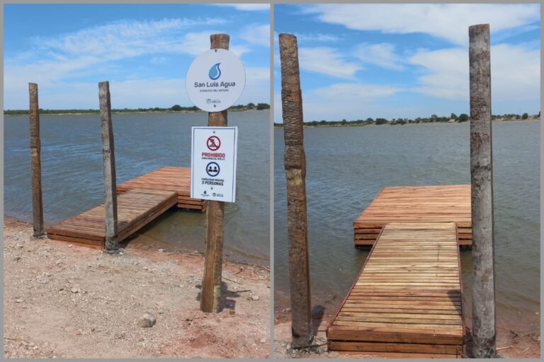 Lee más sobre el artículo San Luis Agua instaló un muelle flotante en el dique Los Manantiales
