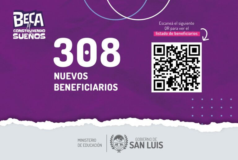 Lee más sobre el artículo La Beca “Construyendo Sueños” tiene 308 nuevos beneficiarios