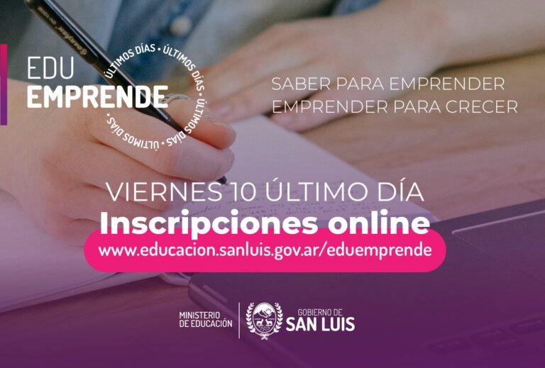 Lee más sobre el artículo Este viernes cierran las inscripciones de “Saber para Emprender, Emprender para Crecer”