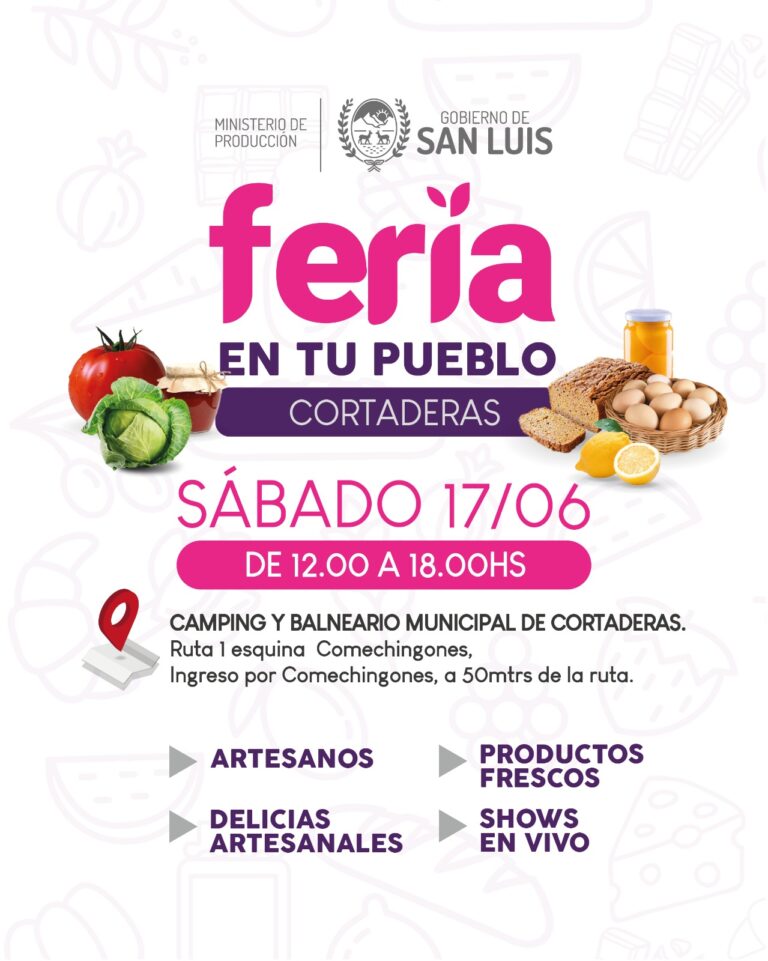 Lee más sobre el artículo Cortaderas: el sitio elegido para una nueva “Feria en tu Pueblo”