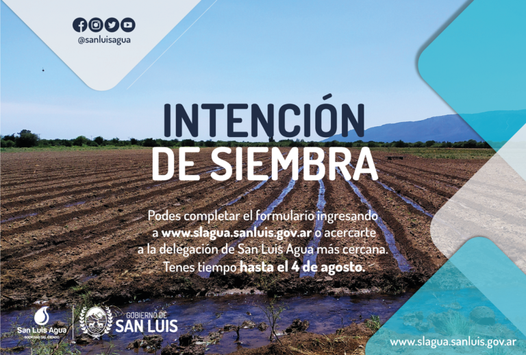 Lee más sobre el artículo Ya está disponible el formulario de Intención de Siembra primavero – estival