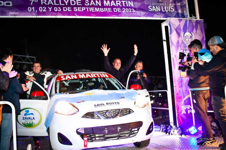 Lee más sobre el artículo Se puso en marcha el 7° Rally Provincial “Copa Gobierno de San Luis” en San Martín