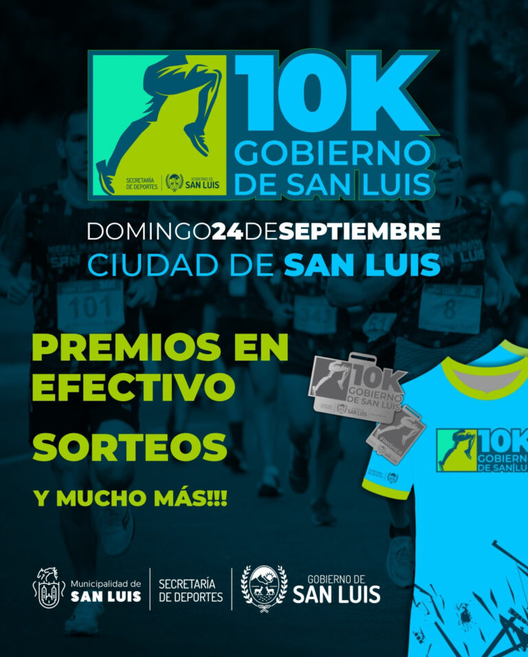 Lee más sobre el artículo Últimos días para inscribirse a los 10k Gobierno de San Luis