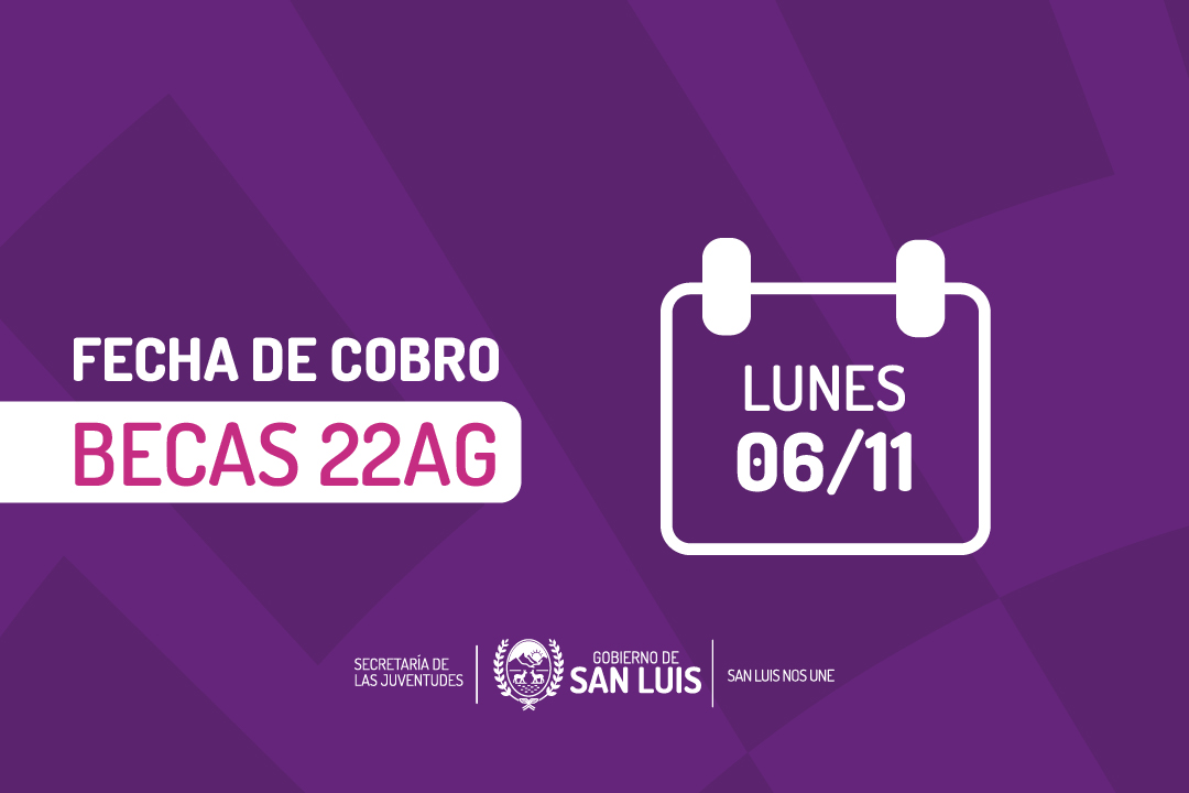 Read more about the article 22 AG: el cobro será este lunes 6 de noviembre con 15% de aumento