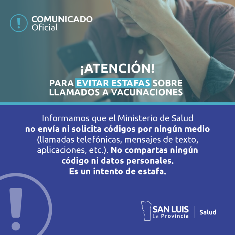 Lee más sobre el artículo Alertan por falsos llamados a turnos de vacunación contra el Coronavirus