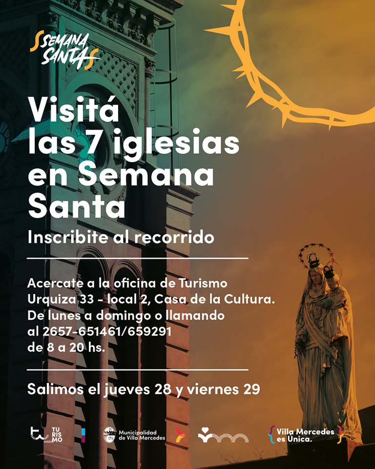You are currently viewing Villa Mercedes: Recorre las 7 iglesias en Semana Santa con un tradicional recorrido en colectivo