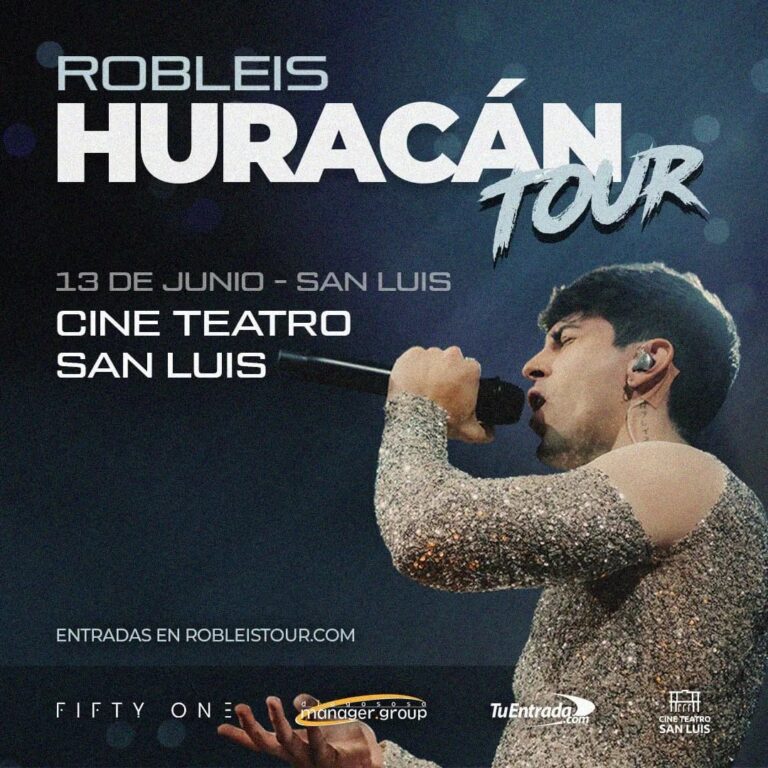 Lee más sobre el artículo Robleis lleva su ‘Huracán Tour’ al Cine Teatro San Luis