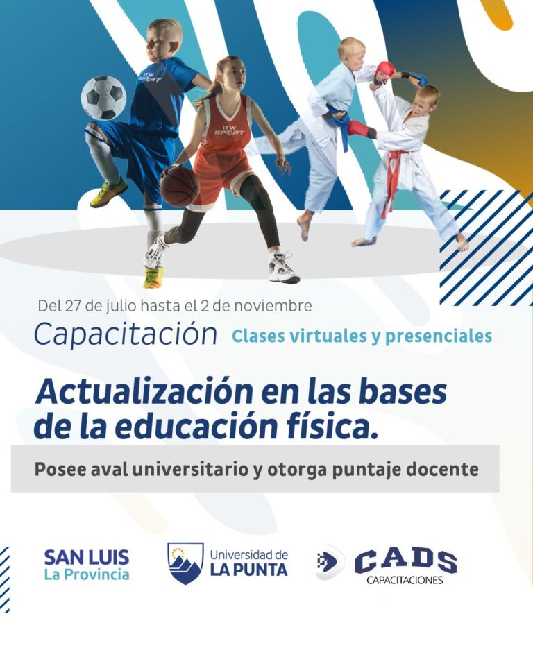 Lee más sobre el artículo Capacitación en educación física con aval universitario y puntaje docente