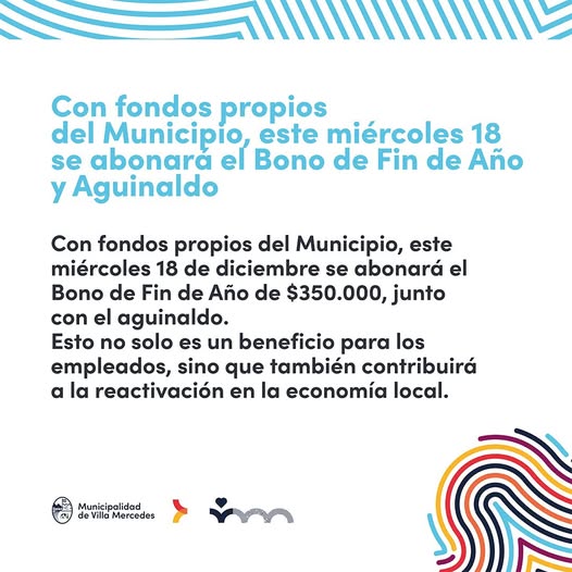 Lee más sobre el artículo La municipalidad abonará aguinaldos y bonos este miércoles 18 con fondos propios