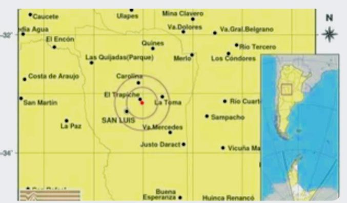 Lee más sobre el artículo Temblor leve en La Carolina y El Trapiche: vecinos reportaron sentir el cimbronazo
