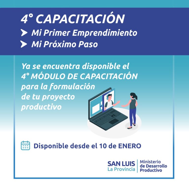 Lee más sobre el artículo Disponible la cuarta capacitación de ‘Mi Primer Emprendimiento’ y ‘Mi Próximo Paso’