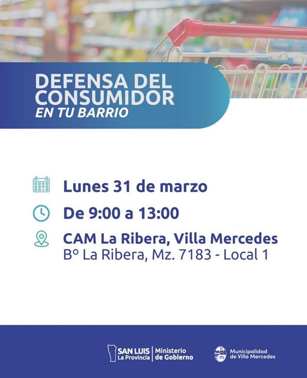 Lee más sobre el artículo Defensa del Consumidor brinda asesoramiento en La Ribera