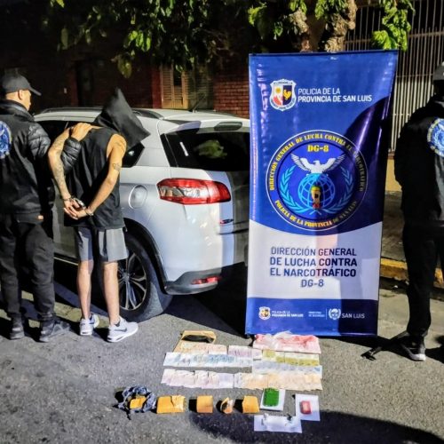 Lee más sobre el artículo San Luis: Policía incautó droga valuada en más de 14 millones de pesos y detuvo a un hombre