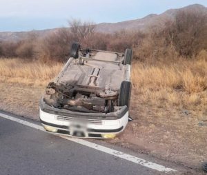 Lee más sobre el artículo Ruta 146: una mujer y sus dos hijos resultaron lesionados en un vuelco