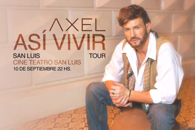 Lee más sobre el artículo Axel llega a San Luis con su gira nacional ‘Así Vivir Tour’