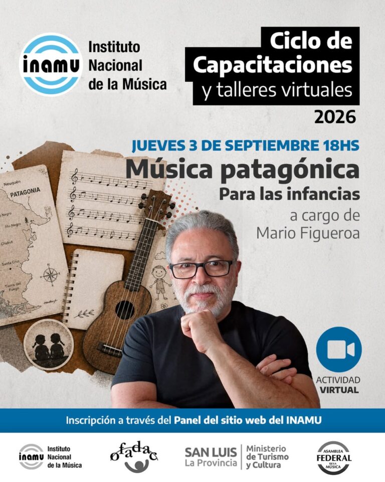 Lee más sobre el artículo La Casa de la Música invita a una formación virtual sobre música patagónica para las infancias