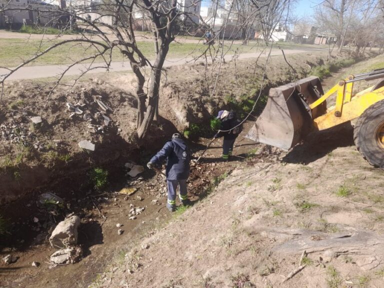 Lee más sobre el artículo Intensifican la limpieza en los canales de riego de Villa Mercedes