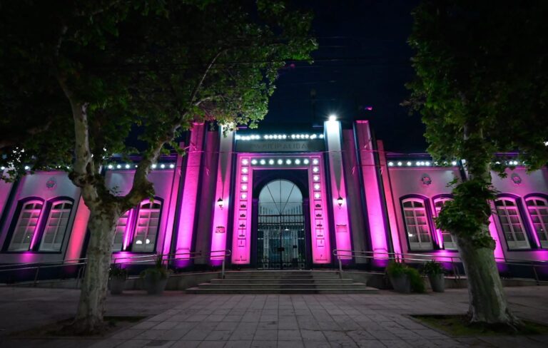 Lee más sobre el artículo Villa Mercedes se ilumina de rosa para concientizar sobre el cáncer de mama